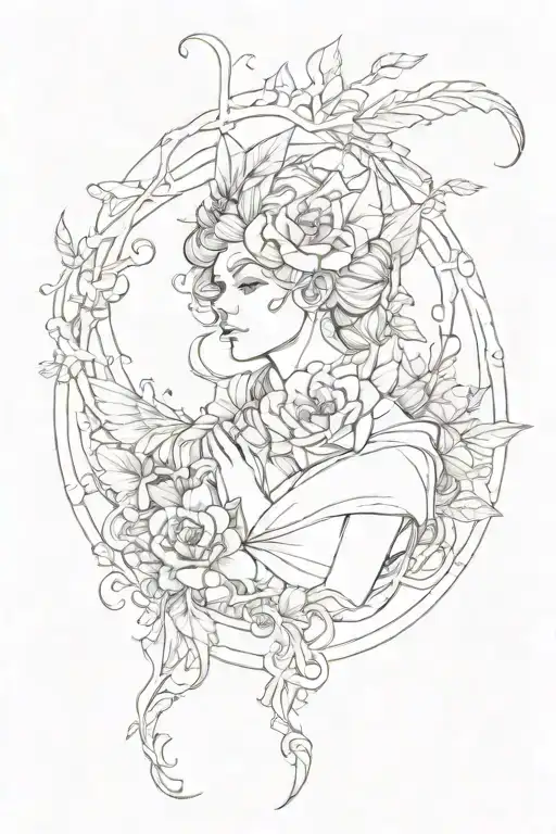 I want the tattoo to bear the name of my aunt Angelica who just passed away and I want this tattoo in honor of her tattoo design idea