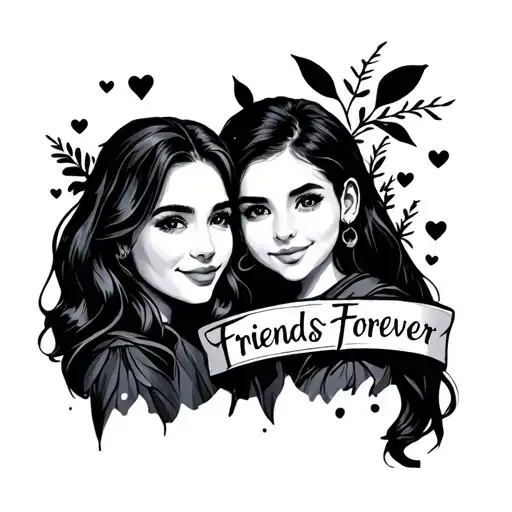 Friends Forever tattoo design idea