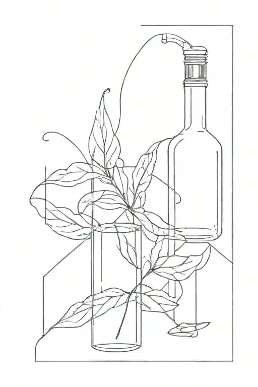 Alcool Depression Argent  tattoo design idea