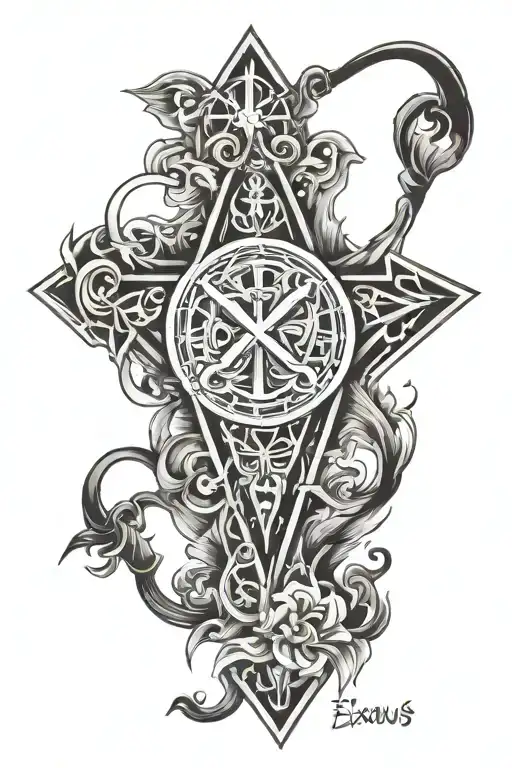 Exodus 14-14 tattoo design idea