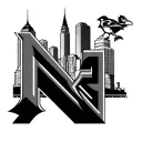 Baltimore skyline with orioles and ravens, 95 N sign tattoo design idea