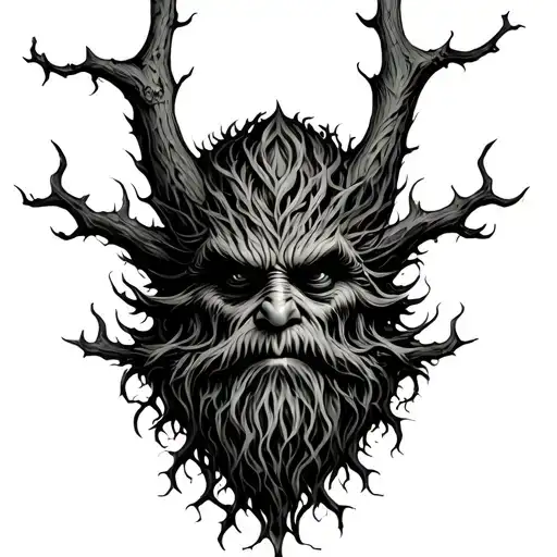 Treebeard tattoo design idea