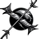 Bow And Arrow tattoo design idea