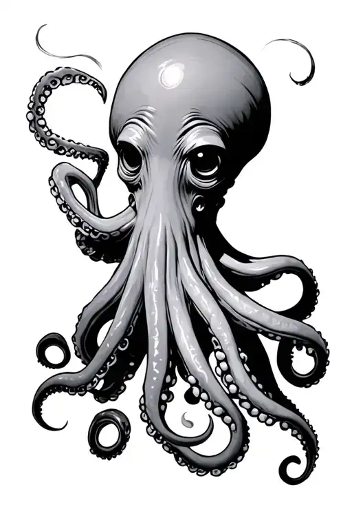 goonie movie themed with octopus wrapped tattoo design idea