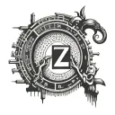 Linux terminal root, in binary code I love you and the number 17 tattoo design idea