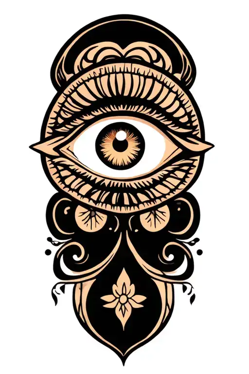 third eye tattoo design idea