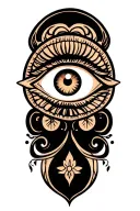 third eye tattoo design idea