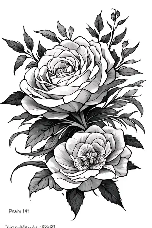 Psalm 144 1 tattoo design idea