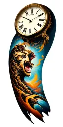 clock at 11:17 tattoo design idea