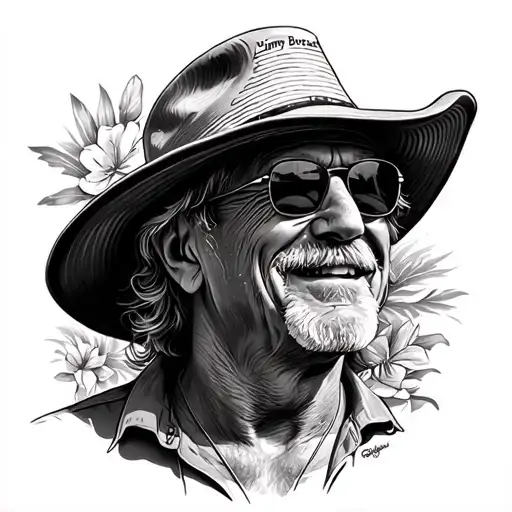 Jimmy Buffett tattoo design idea