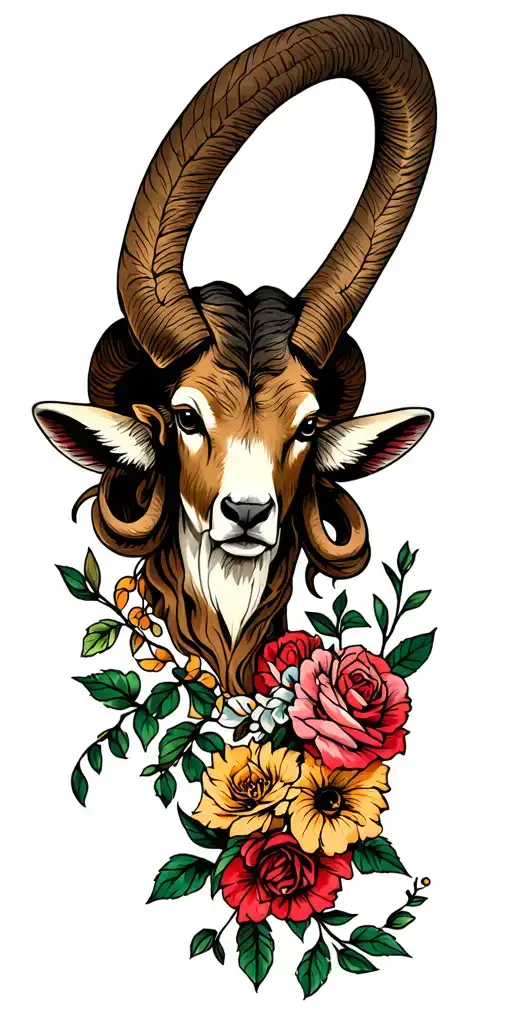 aries tattoo design idea