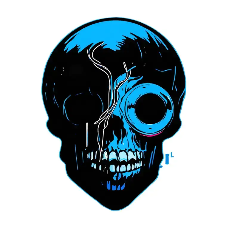 Electrical panel with intricate wiring tattoo design idea