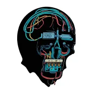 Electrical panel with intricate wiring tattoo design idea