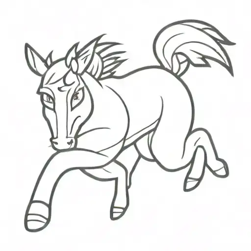bojack horseman tattoo design idea