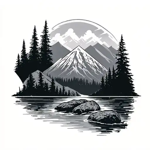 PNW tattoo design idea