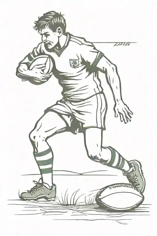 rugby pays basque lettre S incorporated somehow tattoo design idea