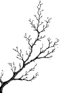 burning bush tattoo design idea