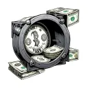 money vault tattoo design idea