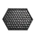 3d hexagonal honeycomb cells tattoo design idea