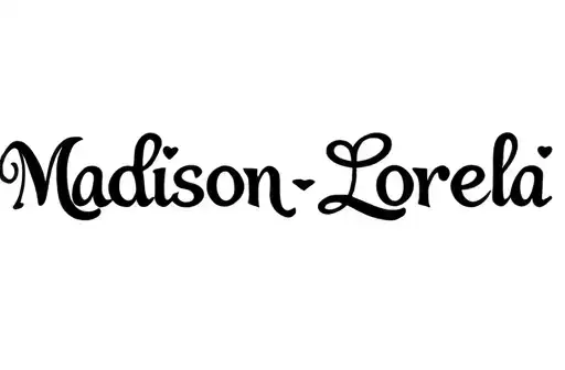 "Madison ❤️ Lorelai" tattoo design idea