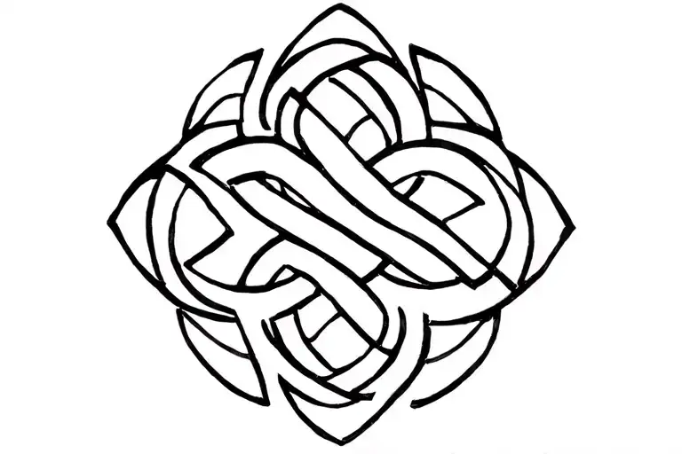 Celtic knot tattoo design idea