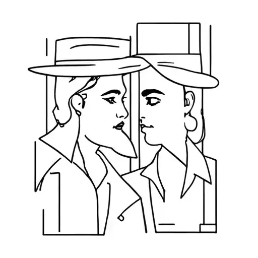 Bonnie And Clyde tattoo design idea