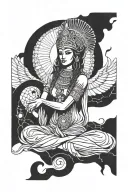 Isis Goddess tattoo design idea