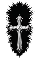 Armor Of God christian cross tattoo design idea