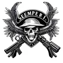 Semper Fi tattoo design idea