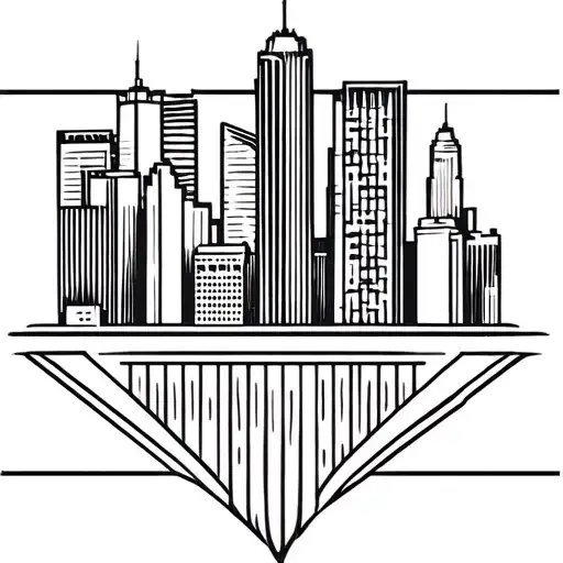 Minneapolis skyline tattoo design idea