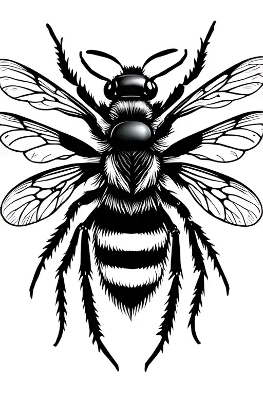 Bee tattoo design idea