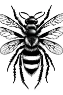 Bee tattoo design idea