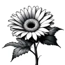 Gerbera tattoo design idea