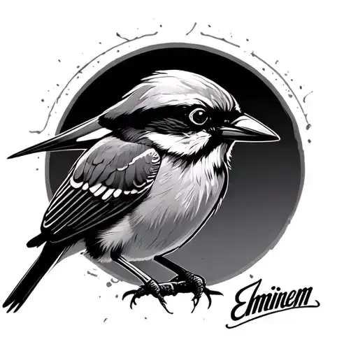 Eminem Mockingbird tattoo design idea