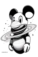 deadmau5 jupiter saturn tattoo design idea