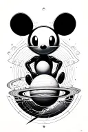deadmau5 jupiter saturn tattoo design idea