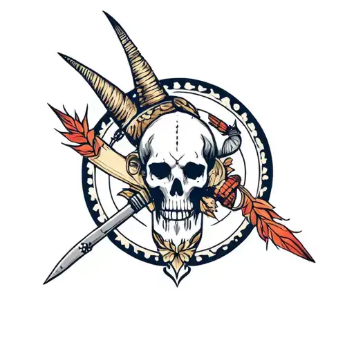 cancer Sagittarius outlaws tattoo design idea