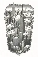 nyc skyline tattoo tattoo design idea