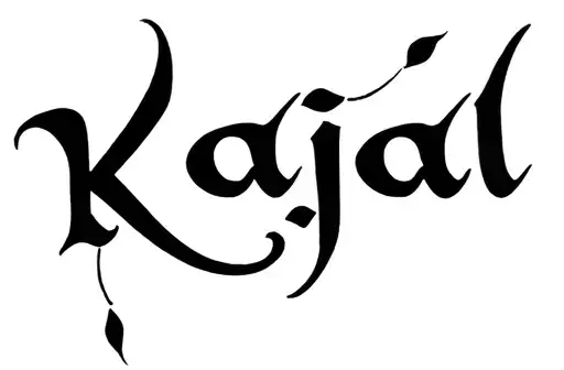 "Kajal" tattoo design idea