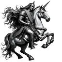 lord farquaad on a unicorn with a joint tattoo design tattoo design idea