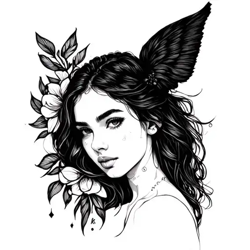 chloe acrostic  tattoo design idea