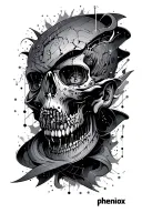 pheniox including Morse code stronger than ever tattoo design idea