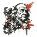 Benjamin Franklin tattoo design idea