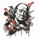 Benjamin Franklin tattoo design idea