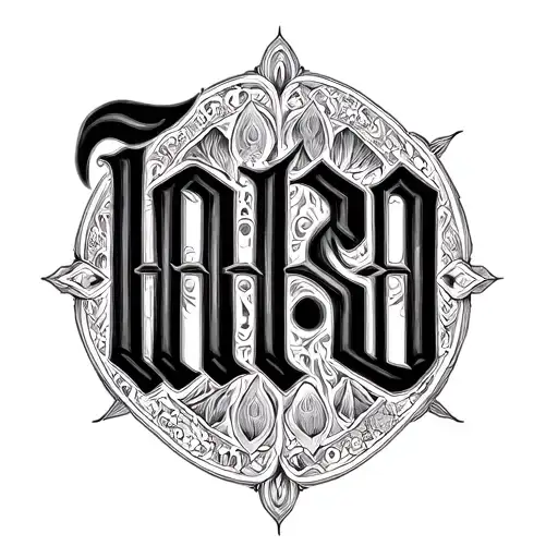 Two Word Ambigram Generator tattoo design idea