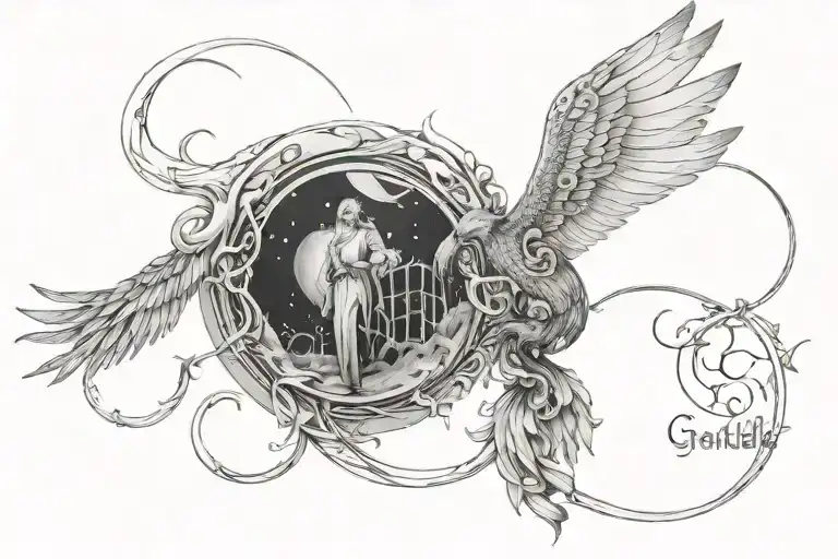 Do not go gentle into that good night tattoo design idea