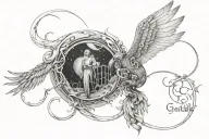 Do not go gentle into that good night tattoo design idea