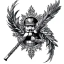 nutcracker tattoo design idea