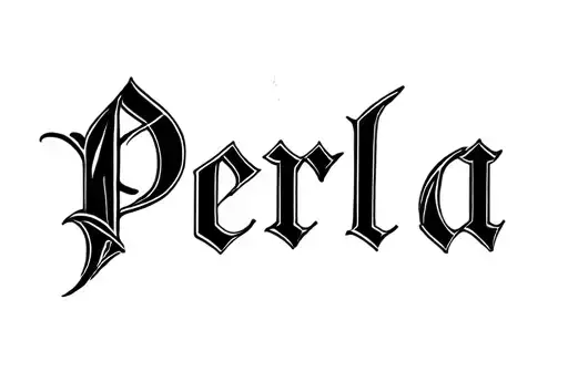 "Perla" tattoo design idea