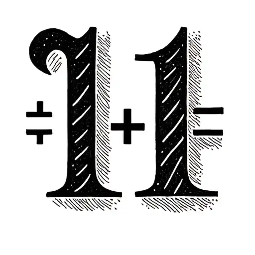 1+1=11 tattoo design idea